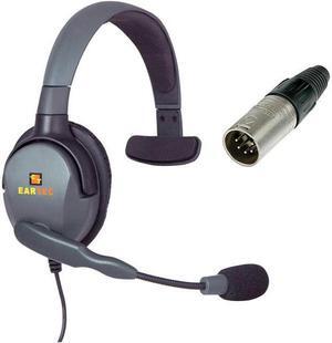Eartec Max 4G Single-Ear Midweight Headset with Mic & 5-Pin XLR Male Connector