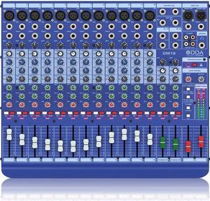Midas DM16 16 Input Analog Live and Studio Mixer with Microphone Preamplifier