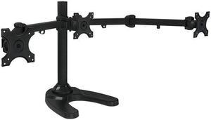 Mount-It! Triple Monitor Stand | 3 Monitor Stand Mount | Fits 19-24 Inch Computer Screens