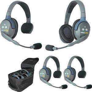 Eartec UL431 UltraLITE 2-Person System, Includes 3x Single and Dual Headset