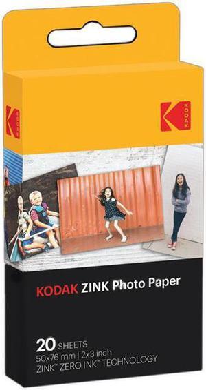 KODAK 2x3" Photo Paper for ZINK Printer and Camera, 20 Sheets #RODZ2X320