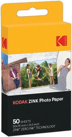 KODAK 2x3" Photo Paper for ZINK Printer and Camera, 50 Sheets #RODZ2X350