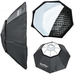Godox 47" Octagon Softbox with Bowens Mounting, Grid and Hook-and-Loop Fastener
