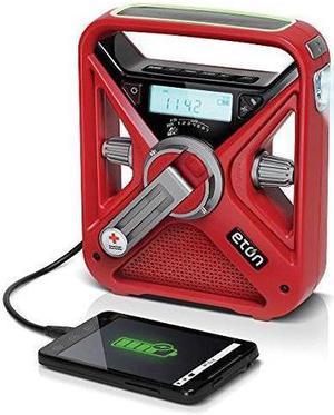 American Red Cross Portable Weather Radio, Red, AM/FM, NOAA Red  ARCFRX3+WXR