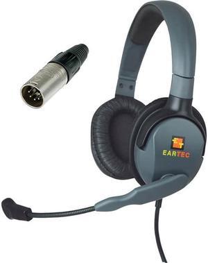 Eartec Max 4G Double-Ear Headset with Mic and 5-Pin XLR Male Connector #MXD5XLRM