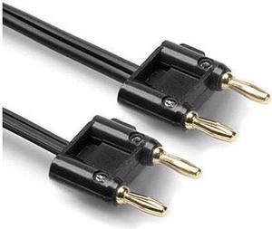 Hosa Technology 50' Dual Banana Male to Same Speaker Cable, Black Zip Jacket