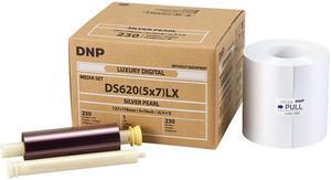 DNP DS620A Printer Luxury Media, 5x7" Silver Pearl, 1-Pack #DS6205X7LXSP