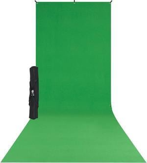 Westcott 5x12' X-Drop Wrinkle-Resistant Backdrop Kit, Chroma-Key Green Sweep