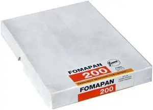 Foma FOMAPAN 200 Creative 4x5" Black and White Negative Film, 50 Sheets