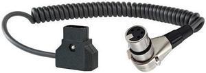 Shape D-Tap to 4-Pin XLR Coiled Cable #DTXLC