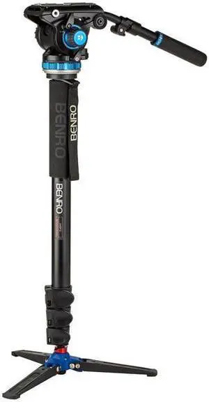 Benro A48FD Flip Lock Monopod W/ S6PRO Fluid Video Head A48FDS6PRO