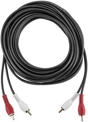H&A 2 RCA Male to 2 RCA Male Stereo Audio Cable 25' #DR-MM-25