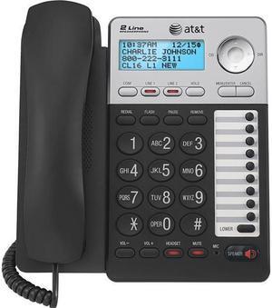AT&T ML17929 Standard Phone - Silver - 2 x Phone Line - Speakerphone - Backlight