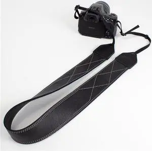 Perri's Leathers CSL-01 Leather Camera Strap, Black XX Stitch