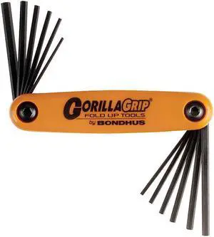 Bondhus Set 12 Hex Gorillagrip Fold-Up Tools   12550