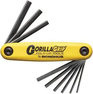 Bondhus 116-12591 .050-3-16 Inch Gorilla Gripfoldup Tool Set