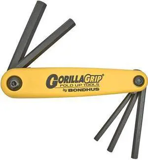 Bondhus 116-12585 3-16 Inch-3-8 Inch Gorilla Gripfold-Up Tool Set