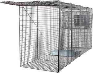 Pack of 10 X-Large One Door Catch Release Heavy Duty Humane Cage Live Animal Traps for Large Dogs, Foxes, Coyotes and Other Similar Sized Animals, 58"x26"x17"