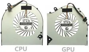 New CPU & GPU Cooling Fan Replacement For EVGA SC15 Gaming Laptop PLB07010S05M