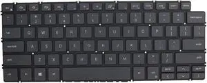 New US Black English Backlit Laptop Keyboard (without palmrest) Replacement for Dell Latitude 13 3301 Vostro 5390 5391 Light Backlight
