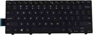 New US Black English Laptop Keyboard (with black frame) Replacement for Dell Vostro 3458 3459 3468 3478 5459