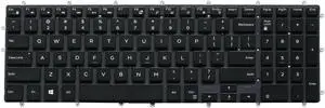 New US Black English Backlit Laptop Keyboard (without palmrest) Replacement for Dell Vostro 3590 3591 Light Backlight