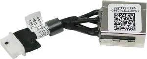 AC DC Jack Power Plug in Charging Port Connector Socket with Wire Cable Harness Replacement for Dell Latitude 5300 2-in-1 P/N:D5TX7 0D5TX7