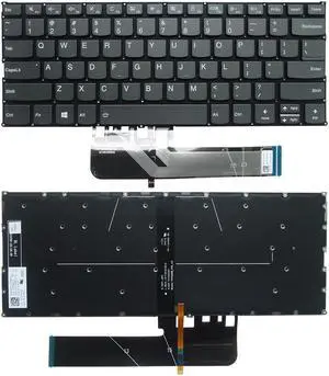 New US Black English Backlit Laptop Keyboard (without palmrest) Replacement for Lenovo ideapad FLEX-14IML FLEX-14API FLEX 14IML 14API Light Backlight