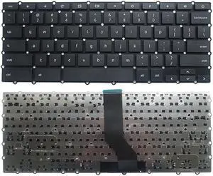 New US Black English Laptop Keyboard (without palmrest) for Acer Chromebook 11 R11 C738t C738t-c44z A18351