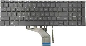 New US Black Backlit Keyboard (without palmrest) for HP ENVY X360 15M-DR1011DX 15M-DR1012DX 15-DR1003CA 15-DR1008CA 15-DR1010CA 15-DR1010NR 15-DR1020CA 15-DR1021NR 15-DR1058MS 15-DR1066NR
