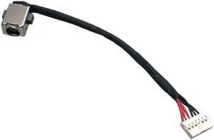 AC DC Jack Power Plug in Charging Port Connector Socket with Wire Cable Harness Compatible with Asus FX705GM FX705GM-BI7N5 FX705D FX705DT-DR7N8 FX705GD FX705GE P/N:1417-00L50A2