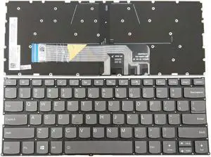 New US Black English Backlit Laptop Keyboard (without palmrest) for Lenovo Yoga C640-13IML Light Backlight