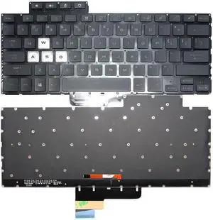 New US Black English Backlit Laptop Keyboard (Without palmrest) for Asus TUF Dash FX516 FX516P FX516PR FX516PM FX516PE FA516 Light Backlight New US Black English Backlit Laptop Keyboard (Without palmrest) for Asus TUF Dash FX516 FX516P FX516PR FX516PM FX516PE FA516 Light Backlight