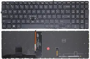 New US Black English Backlit Laptop Keyboard (Without palmrest) for HP ZBook Firefly 15 G8 15 G7 Light Backlight New US Black English Backlit Laptop Keyboard (Without palmrest) for HP ZBook Firefly 15 G8 15 G7 Light Backlight