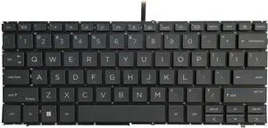 New US Black English Backlit Laptop Keyboard (Without palmrest) for HP EliteBook 1040 G9 1040 G10 Light Backlight New US Black English Backlit Laptop Keyboard (Without palmrest) for HP EliteBook 1040 G9 1040 G10 Light Backlight
