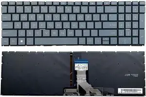New US Gray English Backlit Keyboard (Without palmrest) for HP 15-FC 15-FC0047NR 15-FC0010NR 15-FC0007CA 15-FC0017CA 15-FC0040CA 15-FC0157NR 15-FC0081NR 15-FC0257NR New US Gray English Backlit Keyboard (Without palmrest) for HP 15-FC 15-FC0047NR 15-FC0010NR 15-FC0007CA 15-FC0017CA 15-FC0040CA 15-FC0157NR 15-FC0081NR 15-FC0257NR