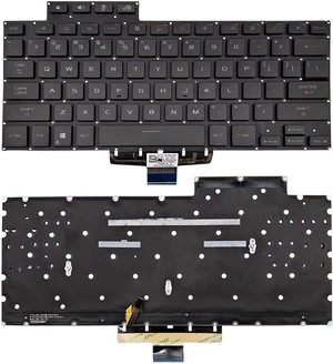 New US Black English Backlit Laptop Keyboard (Without palmrest) for Asus Zephyrus G15 GA503 GA503Q GA503QR GA503QS M16 GU603H New US Black English Backlit Laptop Keyboard (Without palmrest) for Asus Zephyrus G15 GA503 GA503Q GA503QR GA503QS M16 GU603H