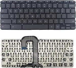 New US Black English Laptop Keyboard (Without palmrest) Replacement for HP Chromebook 11 G6 EE P/N: L14922-001 L14921-001