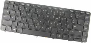 New US Black Backlit English Laptop Keyboard (with stick pointer) for HP ProBook 640 G3 645 G3 640 G2 645 G2 P/N:822338-001 826368-001 840800-001 906763-001 Light Backlight