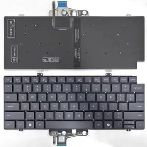 New US Gray English Backlit Laptop Keyboard (Without palmrest) for Dell Pro 14 PC14250 PC14255 P193G New US Gray English Backlit Laptop Keyboard (Without palmrest) for Dell Pro 14 PC14250 PC14255 P193G