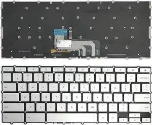 New US Silver English Backlit Laptop Keyboard (Without palmrest) for ASUS Chromebook C434 C434T C434TA C434TA-DSM4T Light Backlight New US Silver English Backlit Laptop Keyboard (Without palmrest) for ASUS Chromebook C434 C434T C434TA C434TA-DSM4T Light Backlight