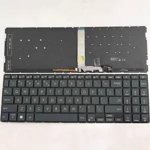 New US Black English Backlit Laptop Keyboard (Without palmrest) Replacement for ASUS ZenBook Pro 15 UM535 UM535QE UM535QA Light Backlight New US Black English Backlit Laptop Keyboard (Without palmrest) Replacement for ASUS ZenBook Pro 15 UM535 UM535QE UM535QA Light Backlight
