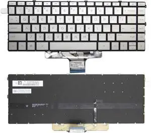 New US Silver English Backlit Laptop Keyboard (Without palmrest) for HP Pavilion 14-EK 14-ek0775ng 14-EK0013DX 14t-ek000 14-ek0033dx 14-ek0xxx New US Silver English Backlit Laptop Keyboard (Without palmrest) for HP Pavilion 14-EK 14-ek0775ng 14-EK0013DX 14t-ek000 14-ek0033dx 14-ek0xxx