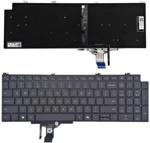New US Gray English Backlit Laptop Keyboard (Without palmrest) for Dell Pro 16 PC16250 PC16255 PB16250 P/N: 0Y41W2 0C98PJ New US Gray English Backlit Laptop Keyboard (Without palmrest) for Dell Pro 16 PC16250 PC16255 PB16250 P/N: 0Y41W2 0C98PJ