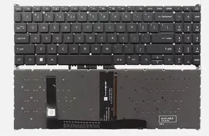 New US Black English Backlit Laptop Keyboard (Without palmrest) for Acer Aspire A315-510P A515-47 A715-52 Nitro V15 ANV15-51 ANV15-51-532J ANV15-51-59MT Light Backlight New US Black English Backlit Laptop Keyboard (Without palmrest) for Acer Aspire A315-510P A515-47 A715-52 Nitro V15 ANV15-51 ANV15-51-532J ANV15-51-59MT Light Backlight