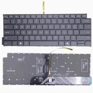 New US Black English Backlit Laptop Keyboard with AI Key (Without palmrest) for Dell Inspiron 14 5440 5441 5445 Light Backlight New US Black English Backlit Laptop Keyboard with AI Key (Without palmrest) for Dell Inspiron 14 5440 5441 5445 Light Backlight