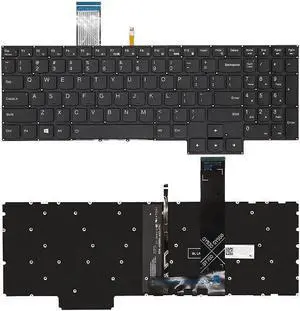 New US Black English Backlit Laptop Keyboard (Without palmrest) for Lenovo Legion 5 Pro-16ITH6 5 Pro-16ITH6H Light Backlight New US Black English Backlit Laptop Keyboard (Without palmrest) for Lenovo Legion 5 Pro-16ITH6 5 Pro-16ITH6H Light Backlight