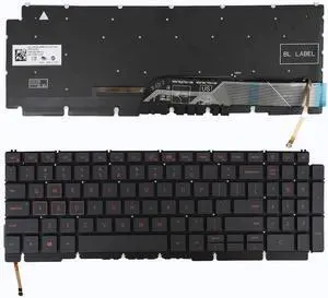 New US Red English Backlit Laptop Keyboard (Without palmrest) for Dell G15 (5510) G15 (5511) G15 (5515) G15 (5520) Light Backlight New US Red English Backlit Laptop Keyboard (Without palmrest) for Dell G15 (5510) G15 (5511) G15 (5515) G15 (5520) Light Backlight