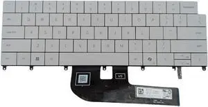 New US White English Backlit Laptop Keyboard (Without palmrest) Replacement for Dell XPS 14 9440 P184G P184G002 P/N: P66PH 0P66PH Light Backlight New US White English Backlit Laptop Keyboard (Without palmrest) Replacement for Dell XPS 14 9440 P184G P184G002 P/N: P66PH 0P66PH Light Backlight