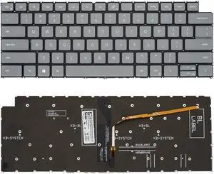 New US Black English Backlit Laptop Keyboard (Without palmrest) for Dell Inspiron 16 7630 7635 2-in-1 Light Backlight New US Black English Backlit Laptop Keyboard (Without palmrest) for Dell Inspiron 16 7630 7635 2-in-1 Light Backlight